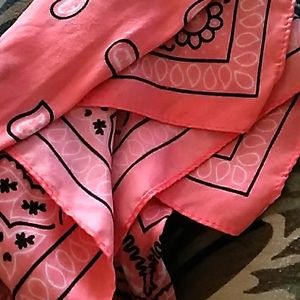 Paisley Head Scarf, Any size that fits, and Peach